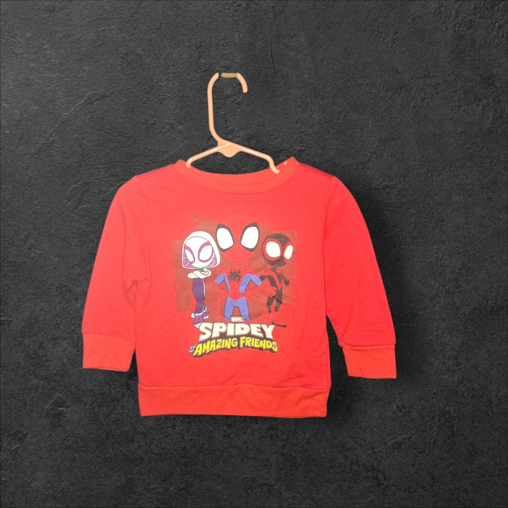 Marvel Spidey Amazing Friends Red Long Sleeve Tee 24 mo‎